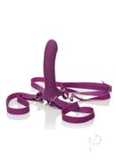 Her Royal Harness Me2 Rumble Silicone Strap-on Probe - Purple