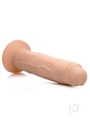 Thump It Rechargeable Silicone Thumping (large) 8.7in Dildo With Remote Control - Vanilla