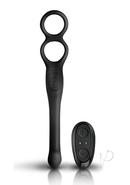 The-vibe Silicone Rechargeable Anal Stimulator With Remote Control - Black/silver