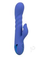 California Dreaming L.a. Love Rechargeable Silicone Vibrator With Clitoral Stimulator - Blue